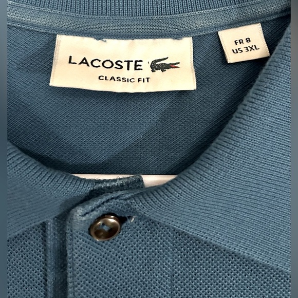 Men's LACOSTE Polo Size 3XL - Picture 2 of 4